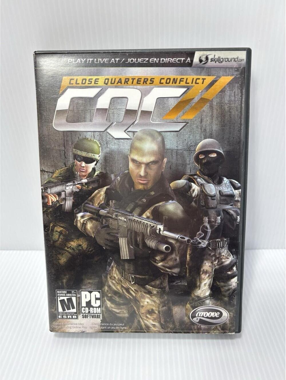 Close Quarters Conflict CQC PC CD-ROM Game Groove Media FPS Shooter Windows -GUC